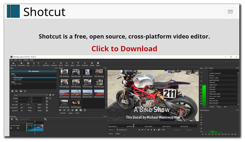 Shotcut Video Editing Tool